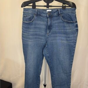 LOFT Women's Straight Leg Blue Jeans
